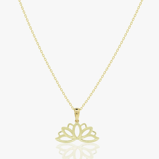 Lotus Necklace - 18k Gold - Ly