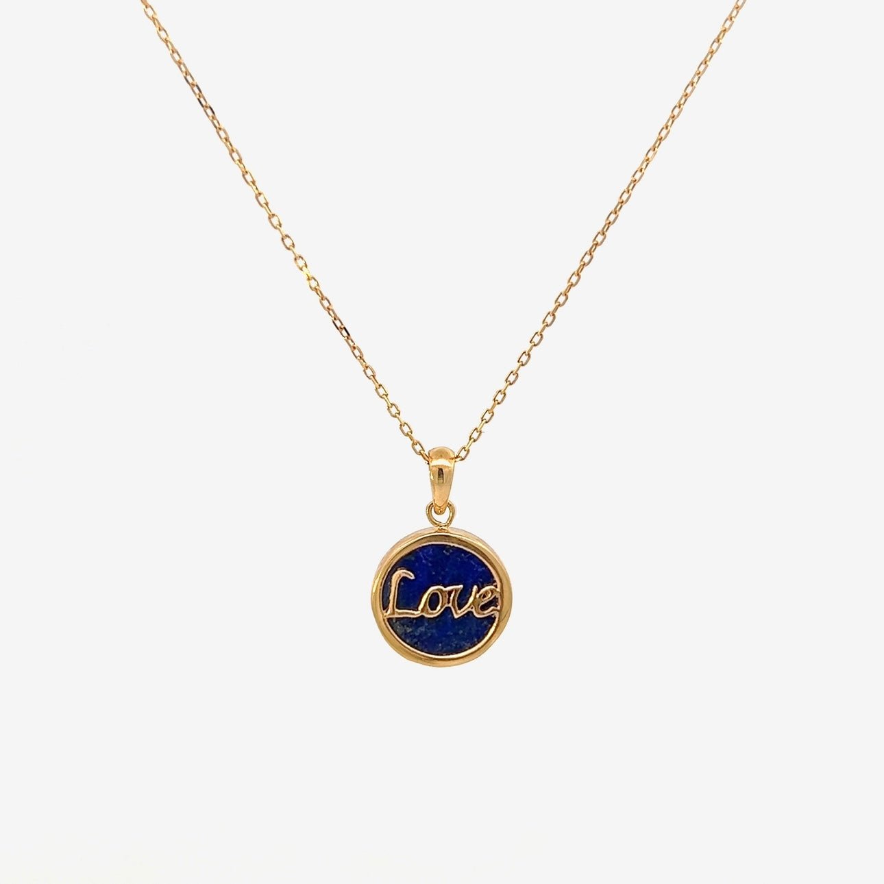 Love Icon Necklace in Lapis Lazuli - 18k Gold - Ly