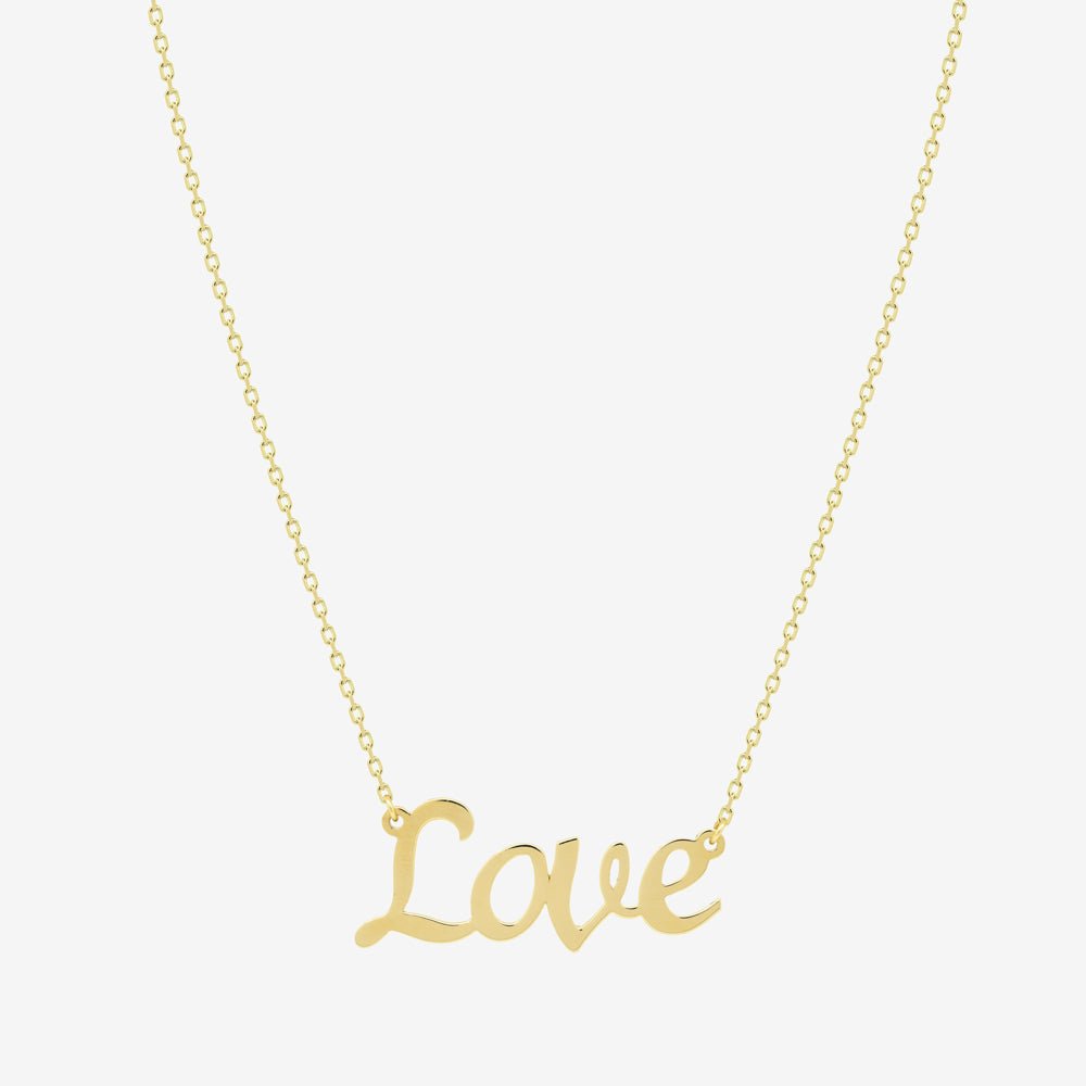 Love Mantra Necklace - 18k Gold - Ly