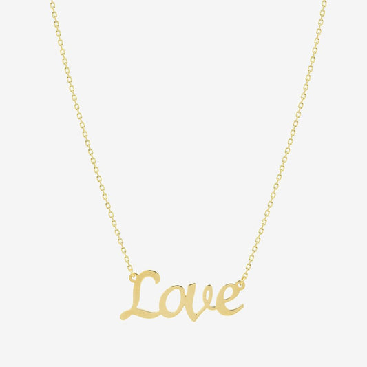 Love Mantra Necklace - 18k Gold - Ly