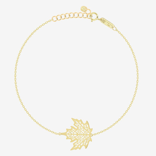 Maple Leaf Bracelet - 18k Gold - Ly