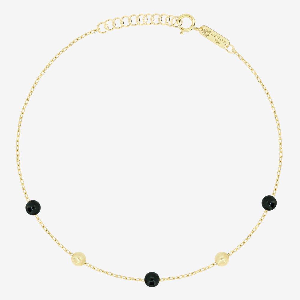 Margo Bracelet in Black Onyx - 18k Gold - Ly