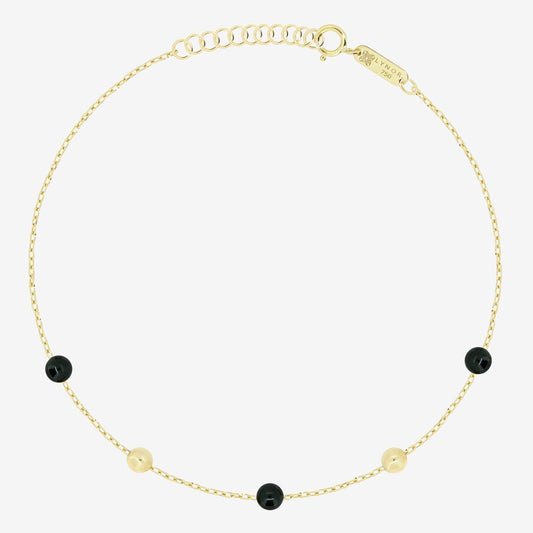 Margo Bracelet in Black Onyx - 18k Gold - Ly