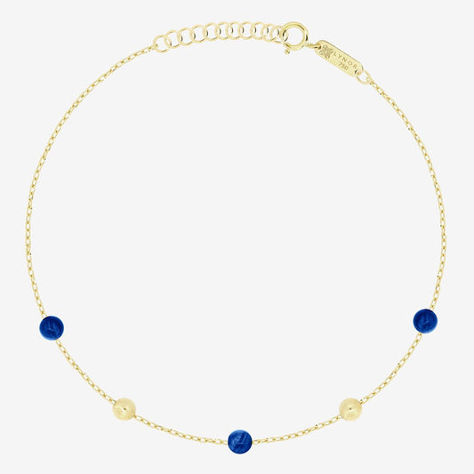 Margo Bracelet in Lapis Lazuli - 18k Gold - Ly