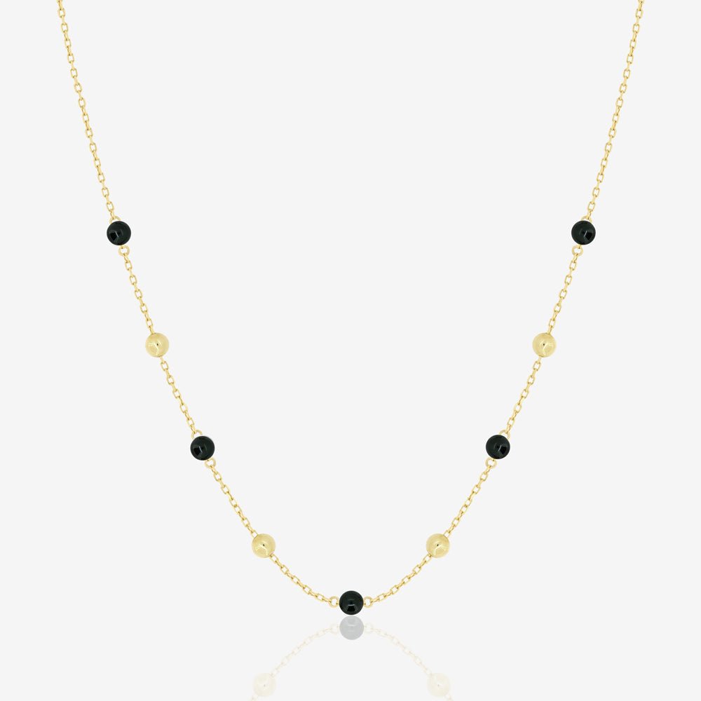 Margo Necklace in Black Onyx - 18k Gold - Ly