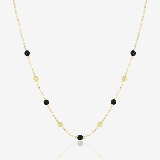Margo Necklace in Black Onyx - 18k Gold - Ly