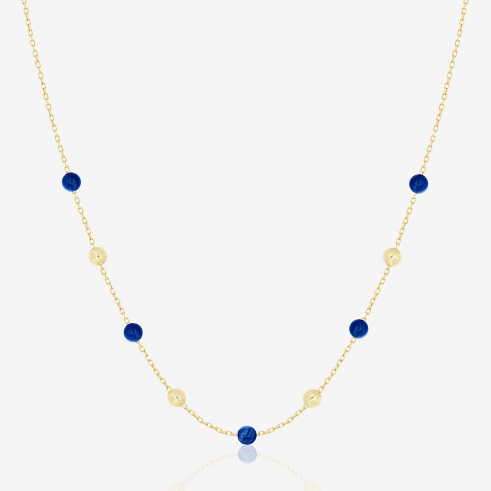 Margo Necklace in Lapis Lazuli - 18k Gold - Ly