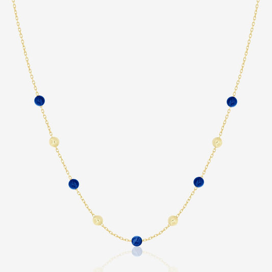 Margo Necklace in Lapis Lazuli - 18k Gold - Ly
