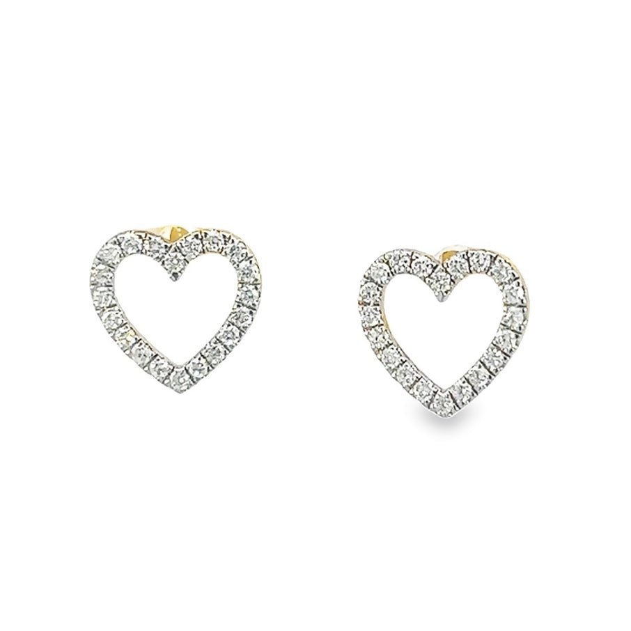 Mariel Stud Earrings in Diamond - 18k Gold - Ly