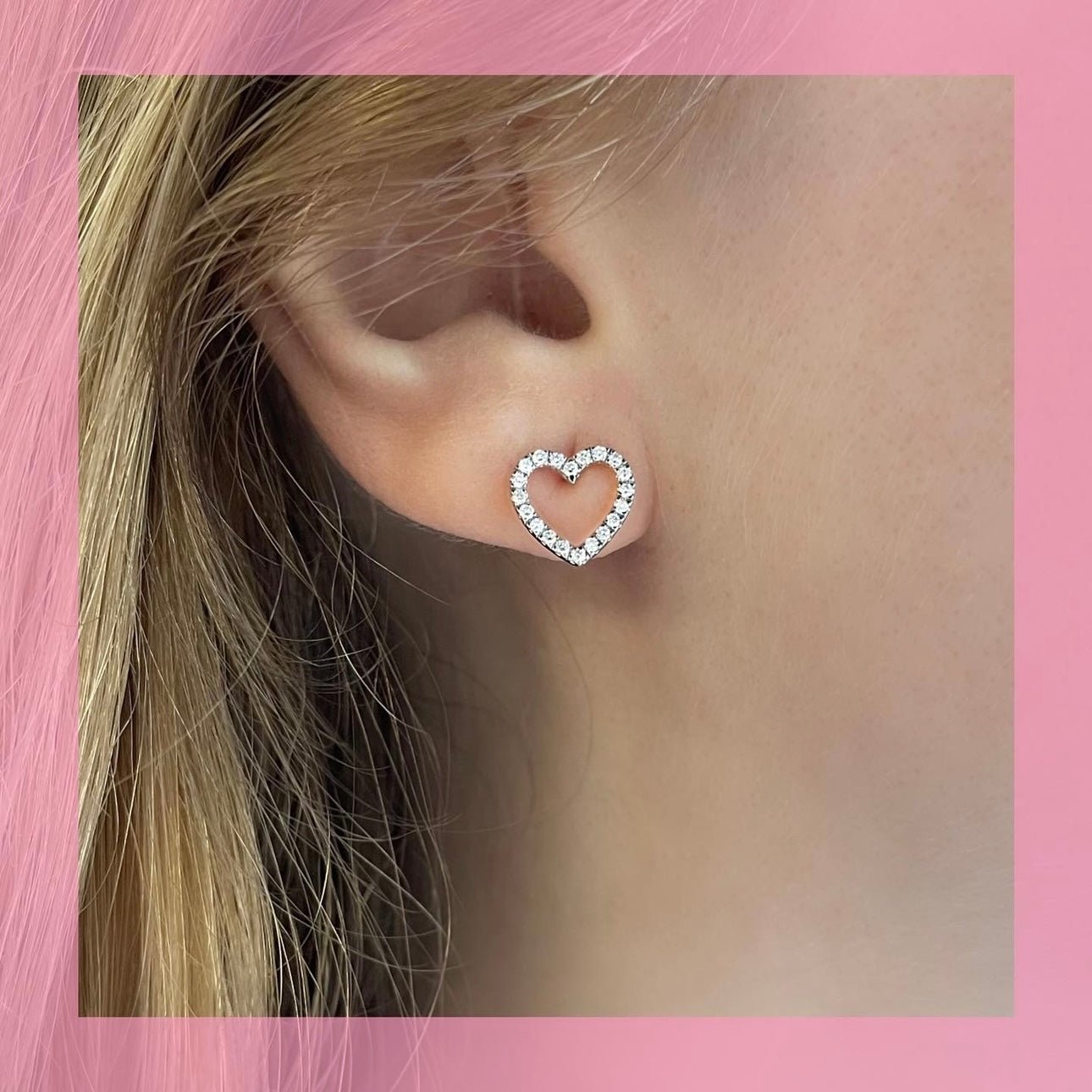 Mariel Stud Earrings in Diamond - 18k Gold - Ly