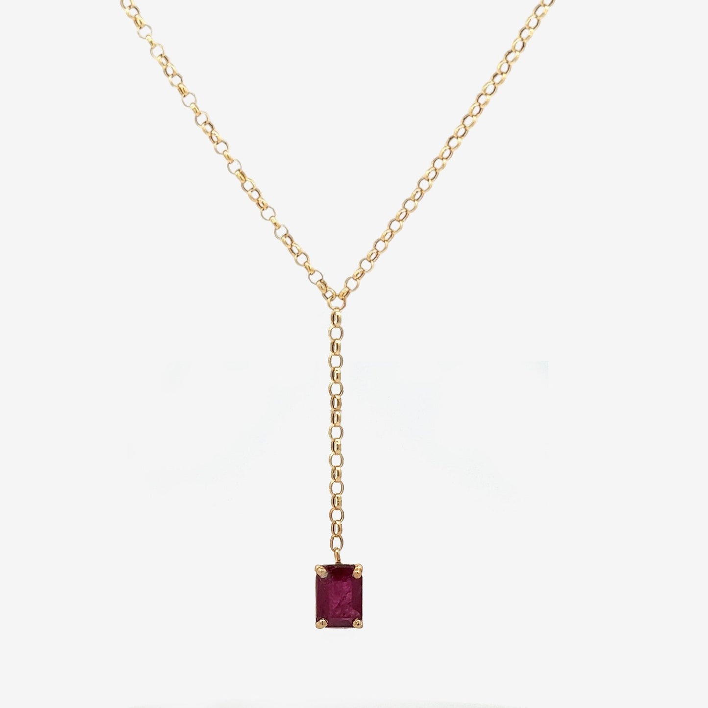 Maris Necklace in Ruby - 18k Gold - Lynor