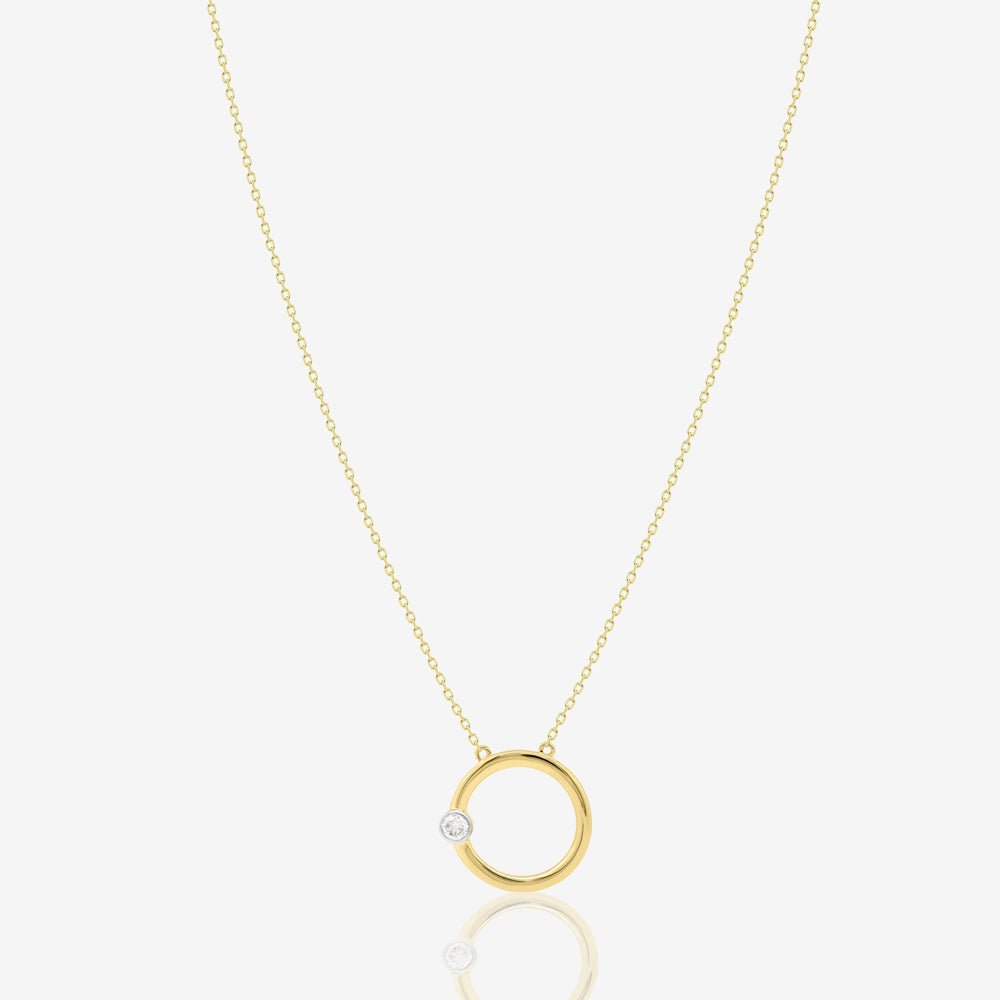 Melody Necklace in Diamond - 18k Gold - Ly