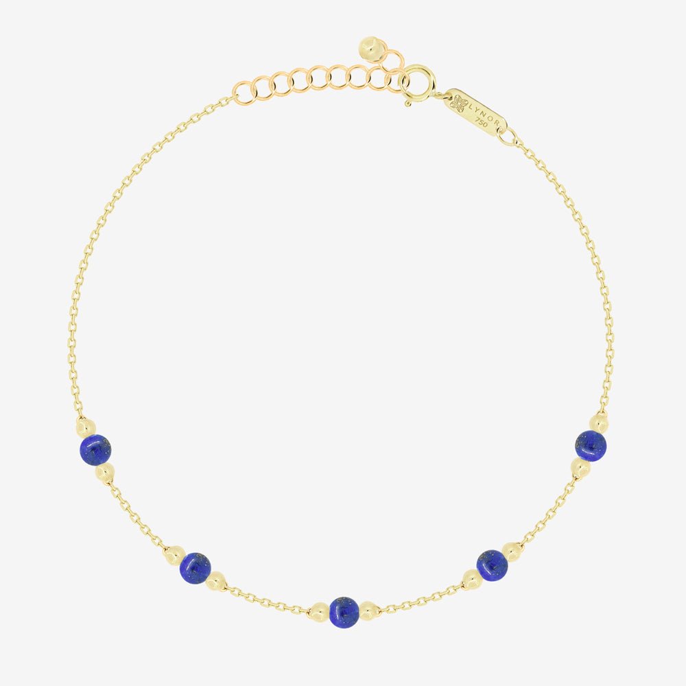 Mer Bracelet in Lapis Lazuli - 18k Gold - Ly