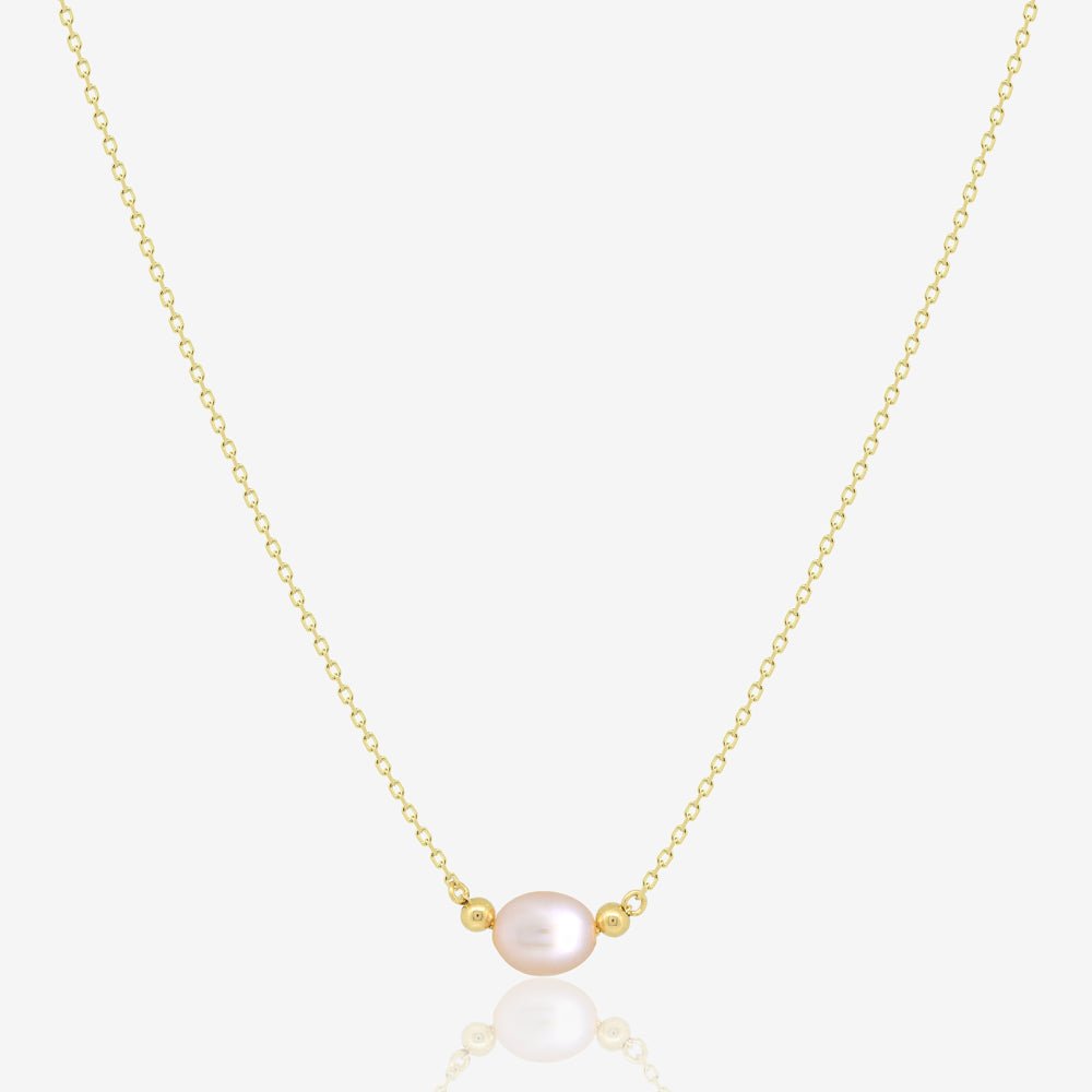 Mia Necklace in Pearl - 18k Gold - Ly