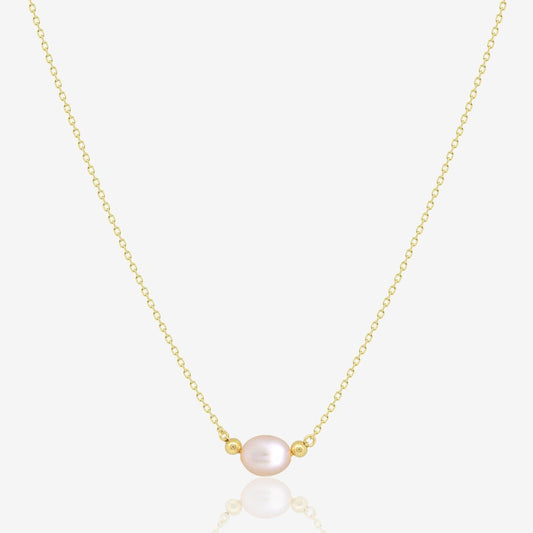 Mia Necklace in Pearl - 18k Gold - Ly