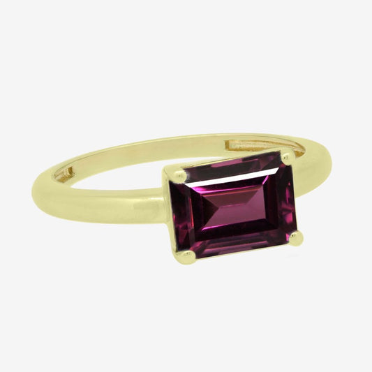 Mica Ring in Garnet - 18k Gold - Ly