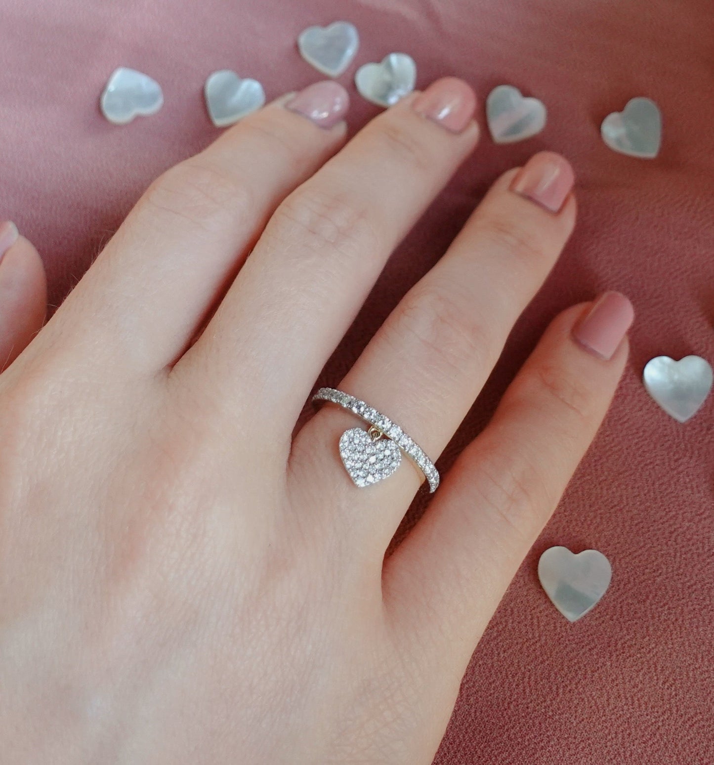 Milena Ring in Diamond - 18k Gold - Lynor