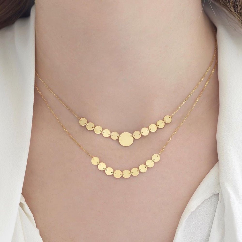 Mini Lunas Necklace - 18k Gold - Ly