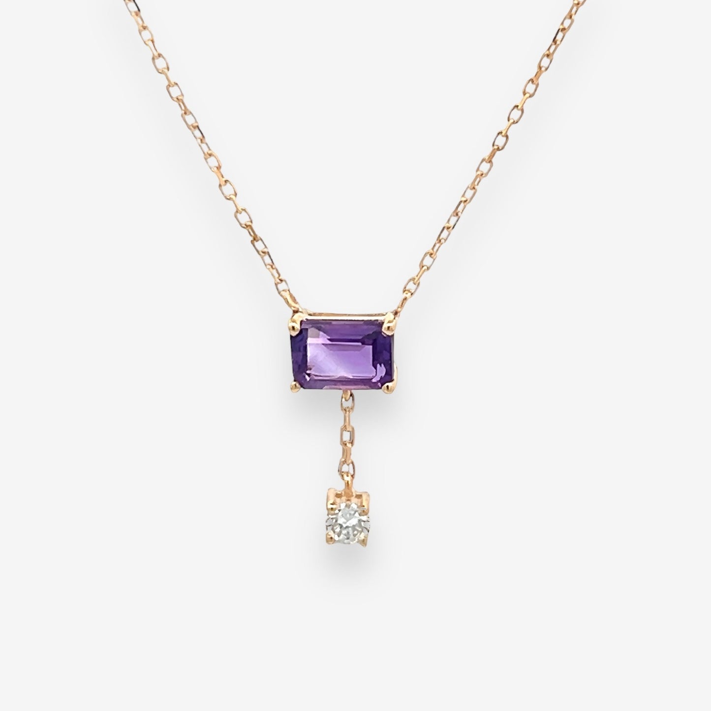 Noel Necklace in Diamond and Sapphire - 18k Gold - Lynor