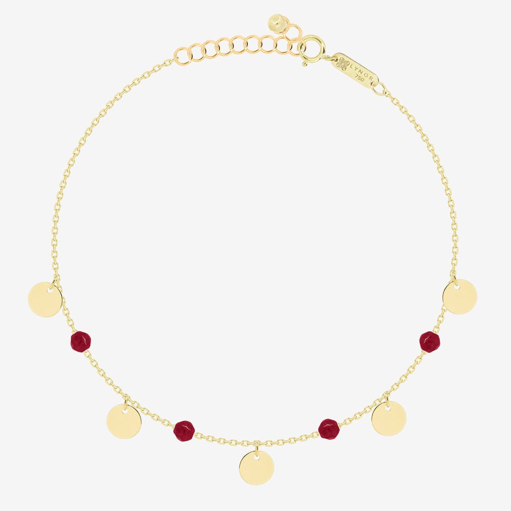 Oria Bracelet in Carnelian - 18k Gold - Ly