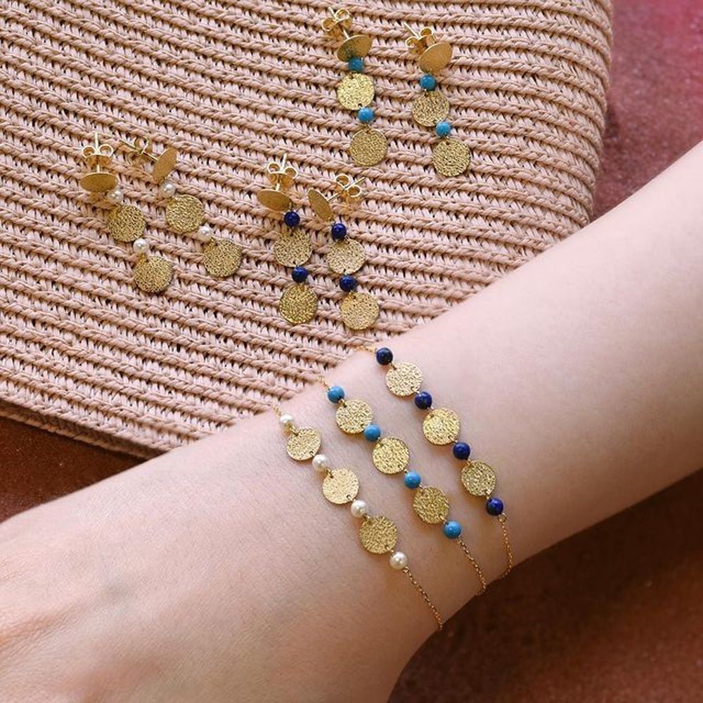 Oriane Bracelet in Lapis Lazuli - 18k Gold - Ly