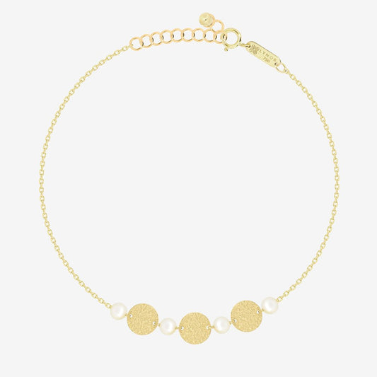 Oriane Bracelet in Pearl - 18k Gold - Ly