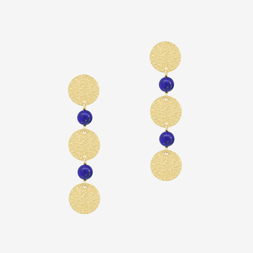 Oriane Earrings in Lapis Lazuli - 18k Gold - Ly