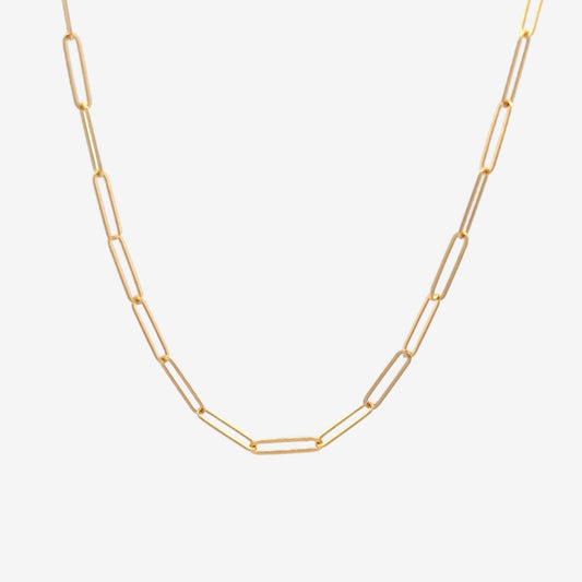 Paperclips Choker Chain - 18k Gold - Lynor