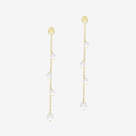 Pearl Drop Earrings - 18k Gold - Ly