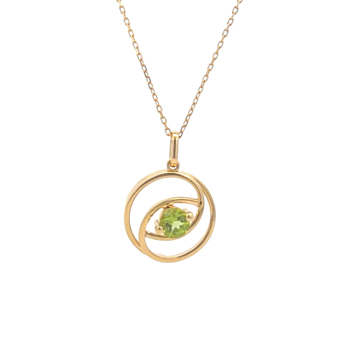 Prima Necklace in Peridot - 18k Gold - Lynor