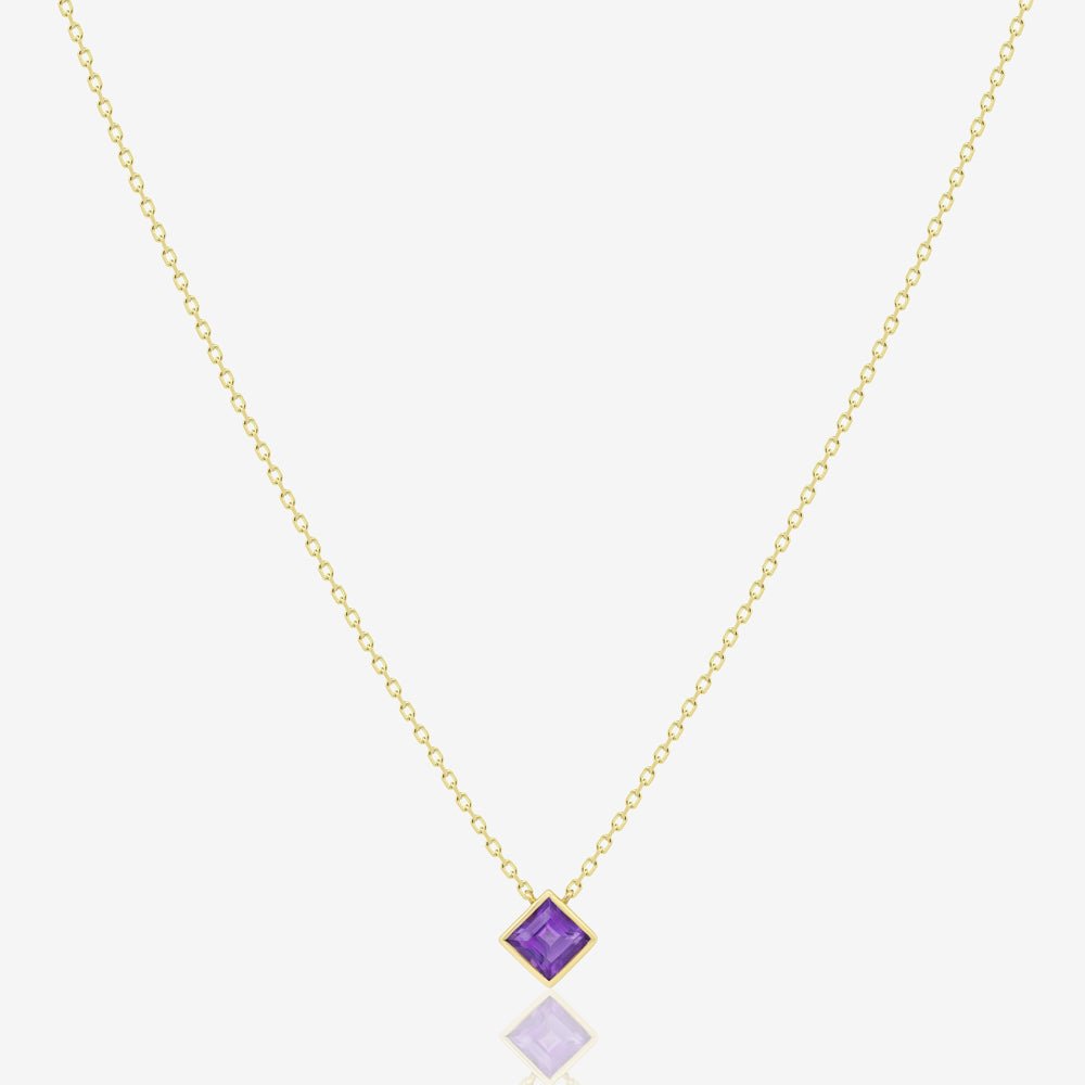 Princess Necklace in Amethyst - 18k Gold - Ly