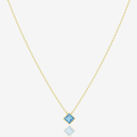 Princess Necklace in Topaz - 18k Gold - Ly