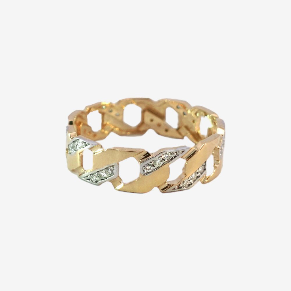 Sequence Ring in Diamond - 18k Gold - Lynor