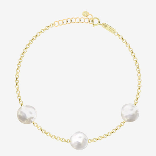 Shelly Bracelet in Pearl - 18k Gold - Ly