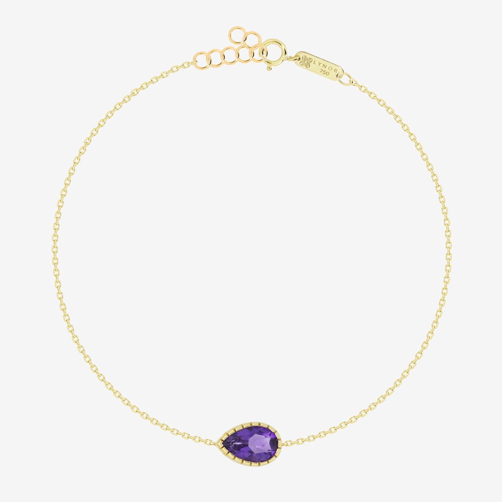 Sienna Bracelet in Amethyst - 18k Gold - Ly