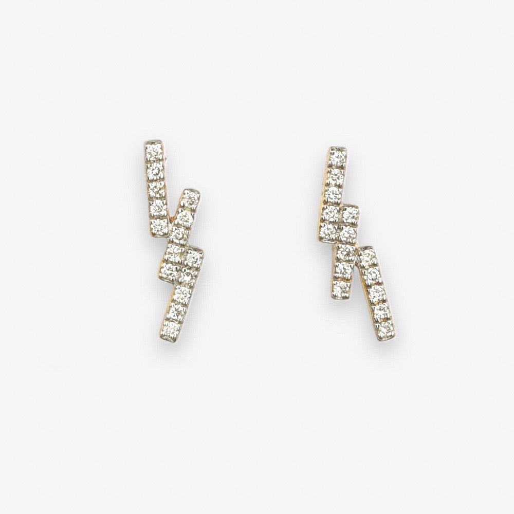 Skye Earrings in Diamond - 18k Gold - Lynor