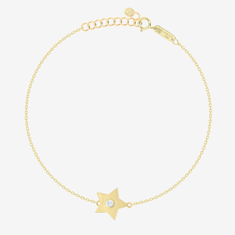Star Bracelet in Diamond - 18k Gold - Ly