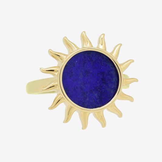 Sun Ring in Lapis Lazuli - 18k Gold - Ly
