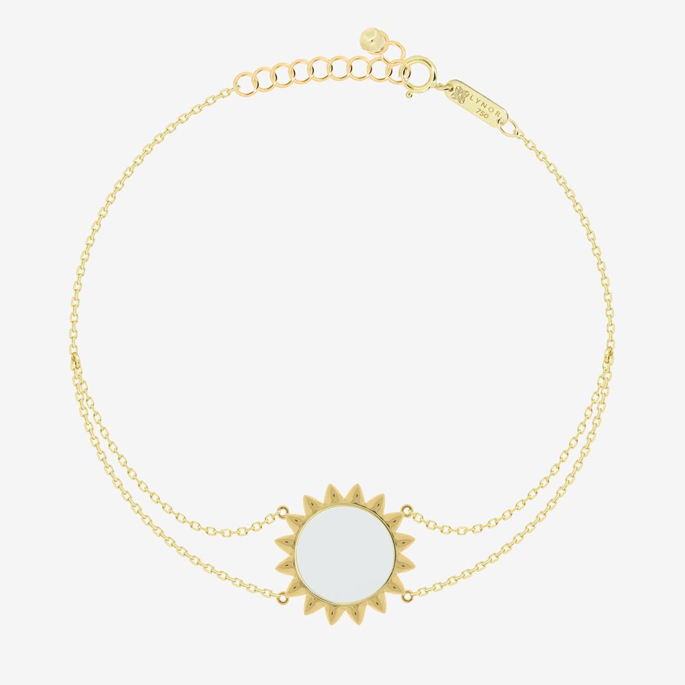 Sunshine Bracelet in Mother of Pearl - 18k Gold - Ly
