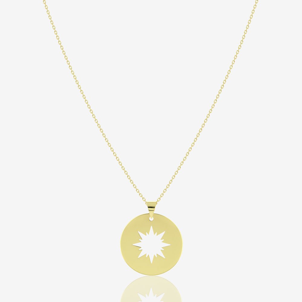 Sunshine Coin Necklace - 18k Gold - Ly