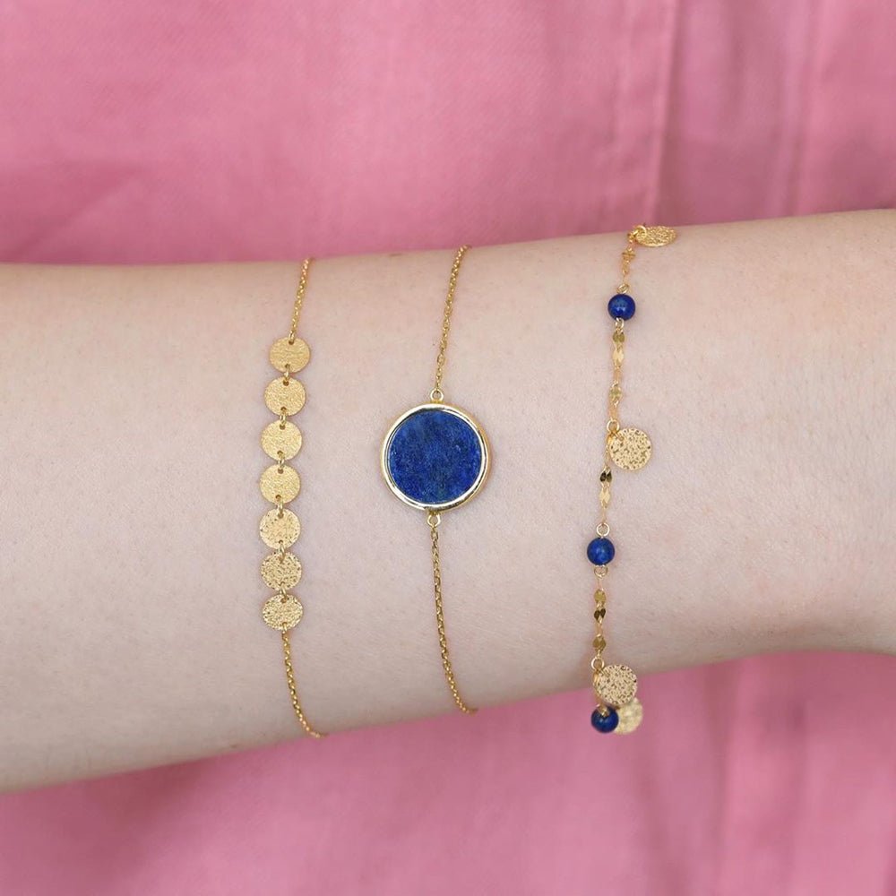 Tigri Bracelet in Lapis Lazuli - 18k Gold - Ly