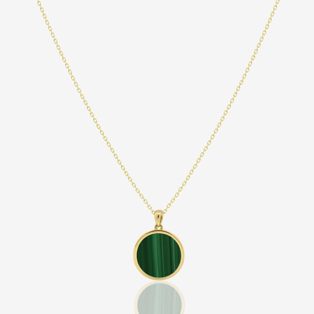 Tigri Necklace in Green Malachite - 18k Gold - Ly