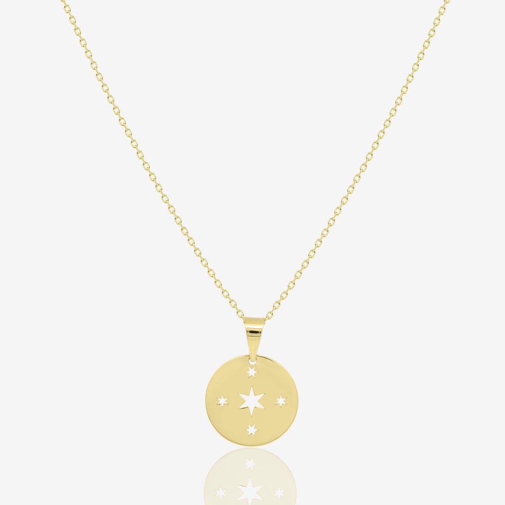 Vega Coin Necklace - 18k Gold - Ly