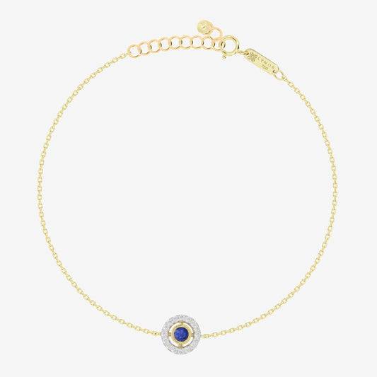 Yona Bracelet in Diamond & Sapphire - 18k Gold - Ly