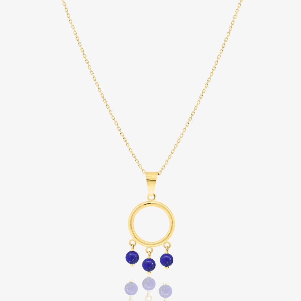 Zola Azure Necklace in Lapis Lazuli - 18k Gold - Ly