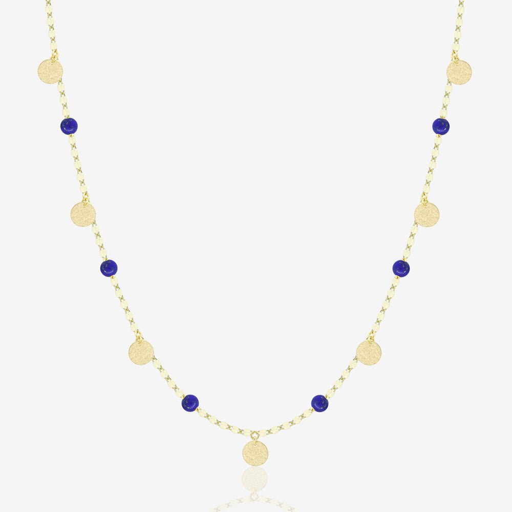 Zola Necklace in Lapis Lazuli - 18k Gold - Ly