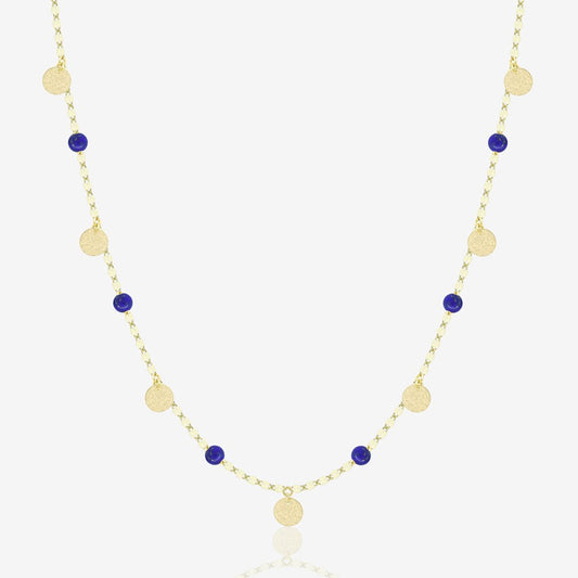 Zola Necklace in Lapis Lazuli - 18k Gold - Ly